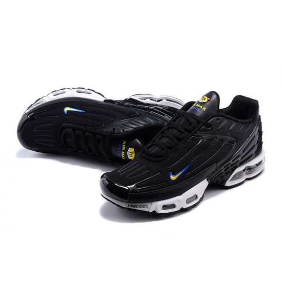 Men Sports Shoes Nike Air Max Plus 3 Black White