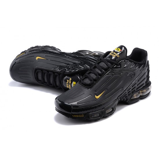 Men Sports Shoes Nike Air Max Plus 3 Black Yellow CK6716-010