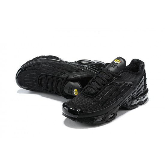Men Sports Shoes Nike Air Max Plus 3 Black Yellow