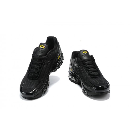 Men Sports Shoes Nike Air Max Plus 3 Black Yellow