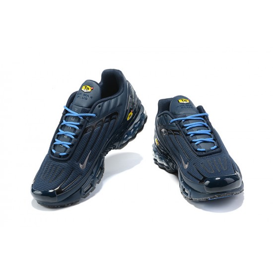 Men Sports Shoes Nike Air Max Plus 3 Blue Grey