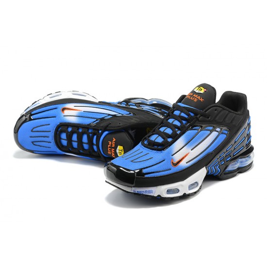 Men Sports Shoes Nike Air Max Plus 3 Blue White and Black DR8588-400