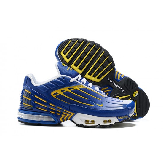 Men Sports Shoes Nike Air Max Plus 3 Blue Yellow CW1417-400