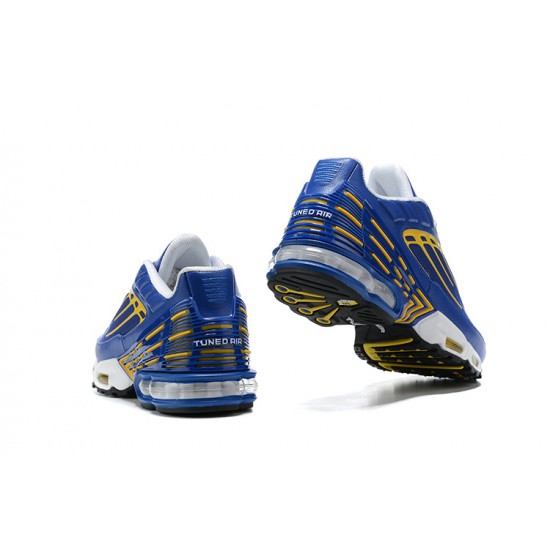 Men Sports Shoes Nike Air Max Plus 3 Blue Yellow CW1417-400
