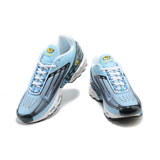 Men Sports Shoes Nike Air Max Plus 3 Blue and Black