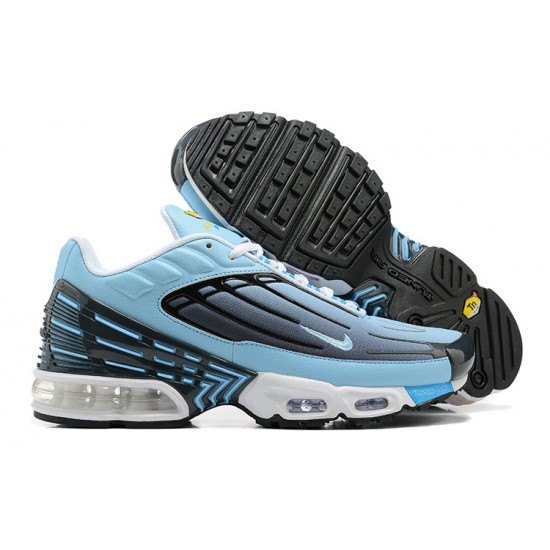 Men Sports Shoes Nike Air Max Plus 3 Blue and Black