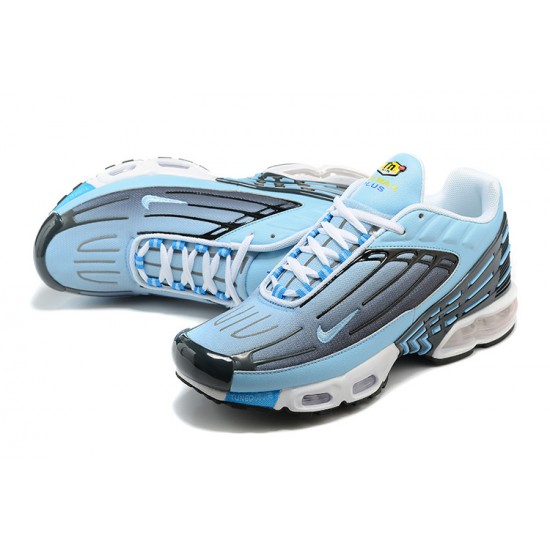 Men Sports Shoes Nike Air Max Plus 3 Blue and Black