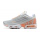 Men Sports Shoes Nike Air Max Plus 3 Grey Orange and Silver