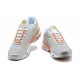 Men Sports Shoes Nike Air Max Plus 3 Grey Orange and Silver