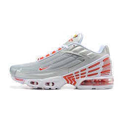 Men Sports Shoes Nike Air Max Plus 3 Grey Silver and Red  CK5178-072
