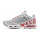Men Sports Shoes Nike Air Max Plus 3 Grey Silver and Red  CK5178-072