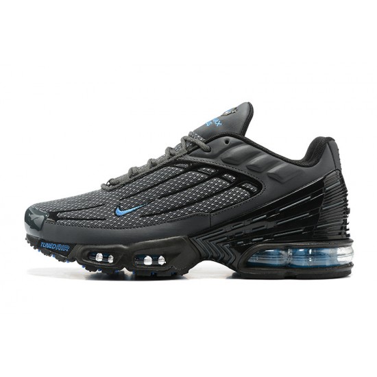 Men Sports Shoes Nike Air Max Plus 3 Grey and Blue