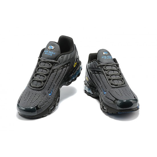 Men Sports Shoes Nike Air Max Plus 3 Grey and Blue