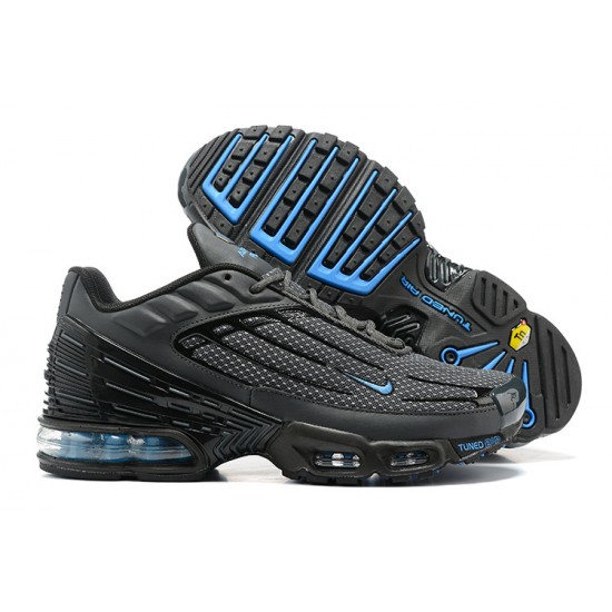 Men Sports Shoes Nike Air Max Plus 3 Grey and Blue
