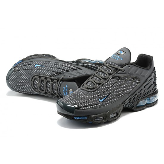 Men Sports Shoes Nike Air Max Plus 3 Grey and Blue