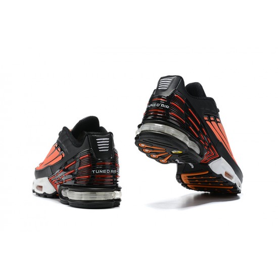 Men Sports Shoes Nike Air Max Plus 3 Orange Black CD7005-001