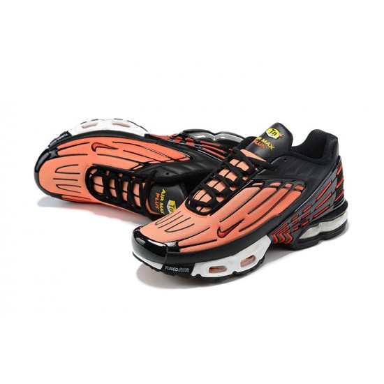 Men Sports Shoes Nike Air Max Plus 3 Orange Black CD7005-001