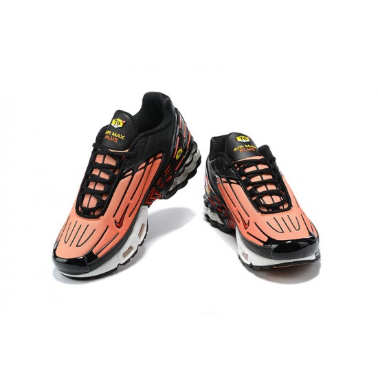 Men Sports Shoes Nike Air Max Plus 3 Orange Black CD7005-001