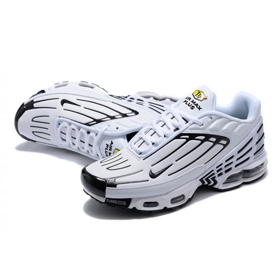 Men Sports Shoes Nike Air Max Plus 3 White Black CK6716-100