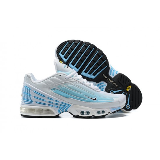 Men Sports Shoes Nike Air Max Plus 3 White Blue
