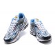 Men Sports Shoes Nike Air Max Plus 3 White Blue and Grey