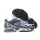 Men Sports Shoes Nike Air Max Plus 3 White Blue and Grey