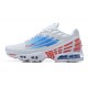 Men Sports Shoes Nike Air Max Plus 3 White Blue and Red
