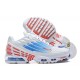 Men Sports Shoes Nike Air Max Plus 3 White Blue and Red