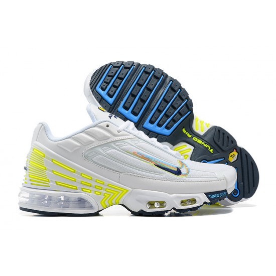 Men Sports Shoes Nike Air Max Plus 3 White Yellow DV6823-100