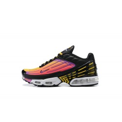 Women/Men Sports Shoes Nike Air Max Plus 3 Black Yellow and Purple CJ9684-003 