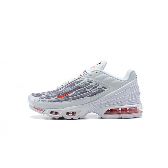 Women/Men Sports Shoes Nike Air Max Plus 3 White Grey DH4107-100