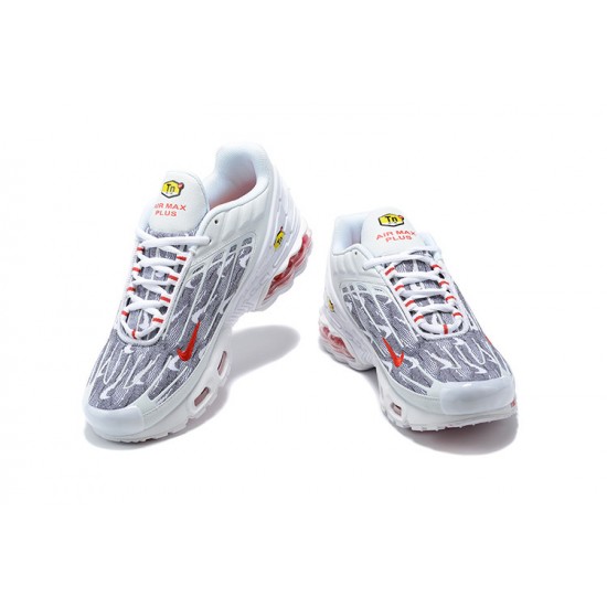 Women/Men Sports Shoes Nike Air Max Plus 3 White Grey DH4107-100