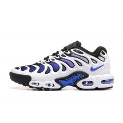 Men Sports Shoes Nike Air Max Plus Drift White Blue and Black