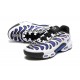 Men Sports Shoes Nike Air Max Plus Drift White Blue and Black