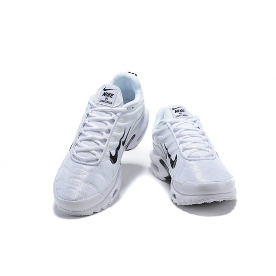 Men Sports Shoes Nike Air Max Plus Tn White Black