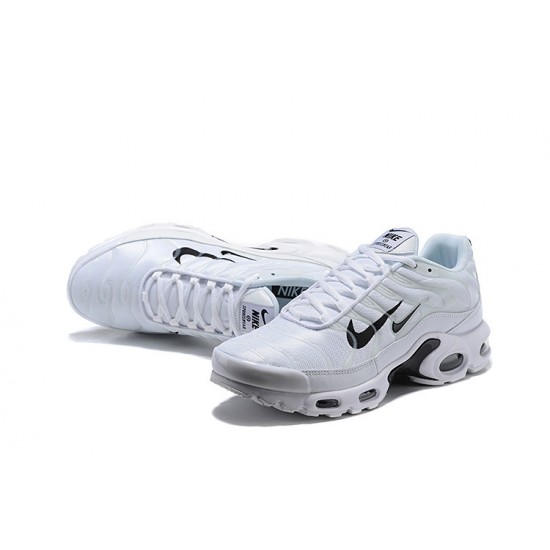 Men Sports Shoes Nike Air Max Plus Tn White Black