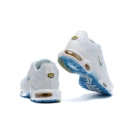 Men Sports Shoes Nike Air Max Plus Tn White Blue