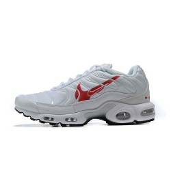 Men Sports Shoes Nike Air Max Plus Tn White Red CU3454-100