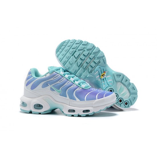 Women Sports Shoes Nike Air Max Plus Tn White Blue