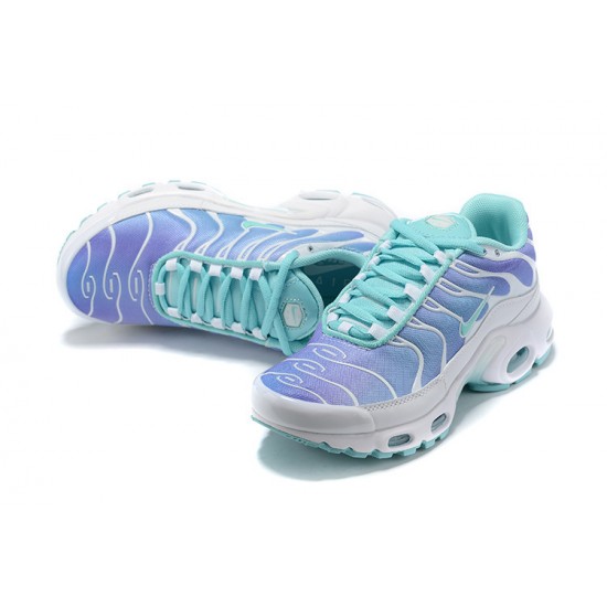 Women Sports Shoes Nike Air Max Plus Tn White Blue