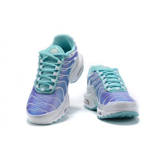 Women Sports Shoes Nike Air Max Plus Tn White Blue
