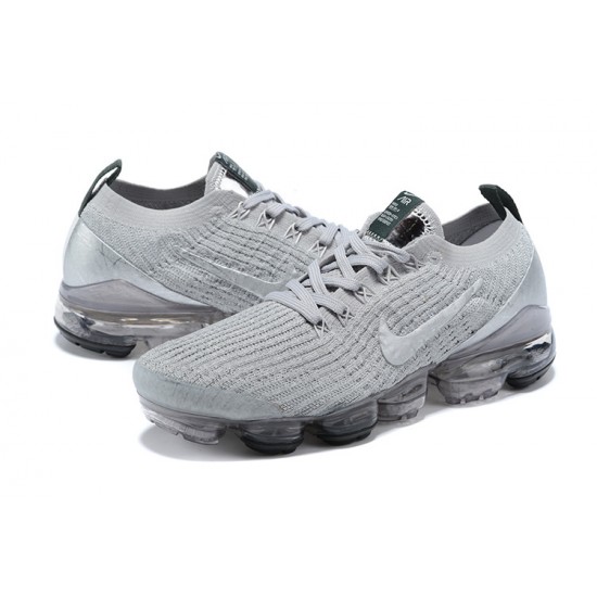 Women/Men Sports Shoes Nike Air VaporMax Flyknit 3 Silver Grey AJ6900-101